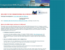 Tablet Screenshot of congressionalbills.org